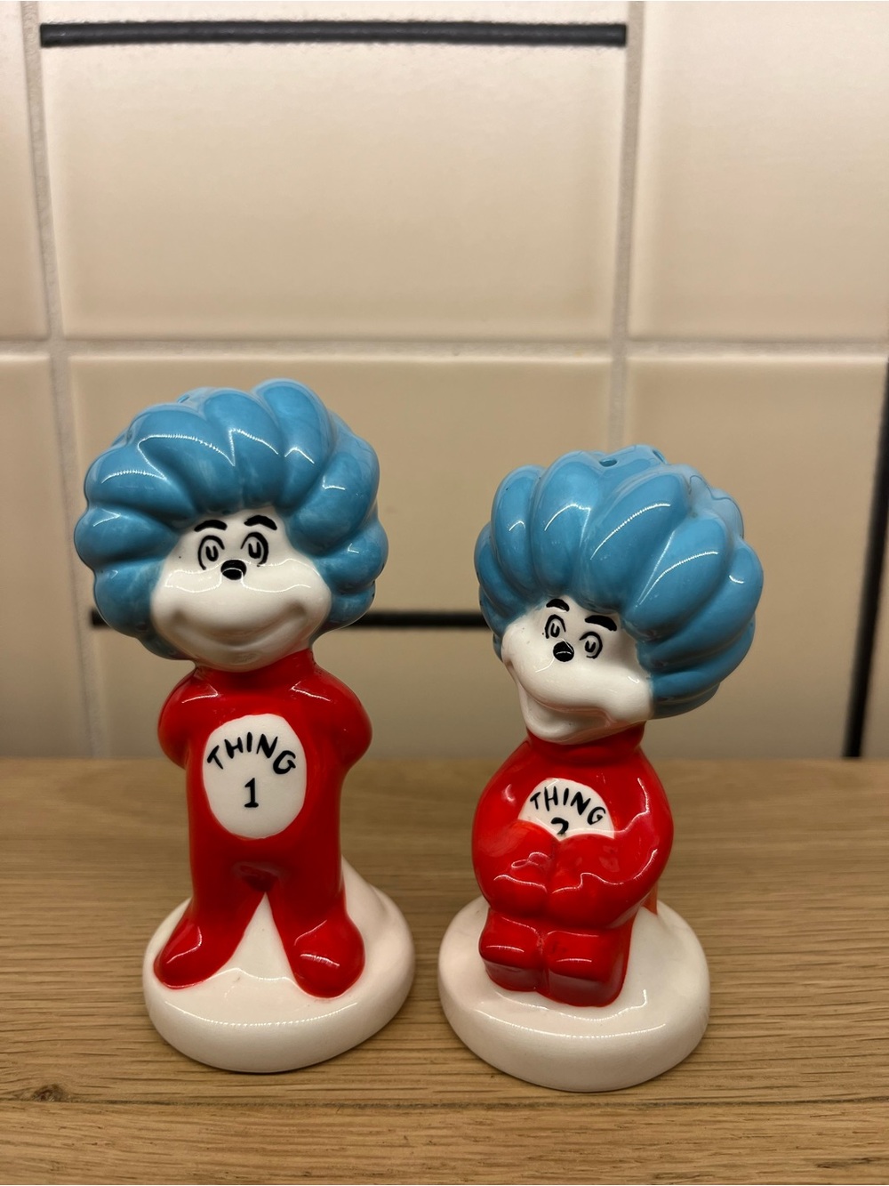 Dr. Seuss Thing 1 & Thing 2 Salt and Pepper Shakers